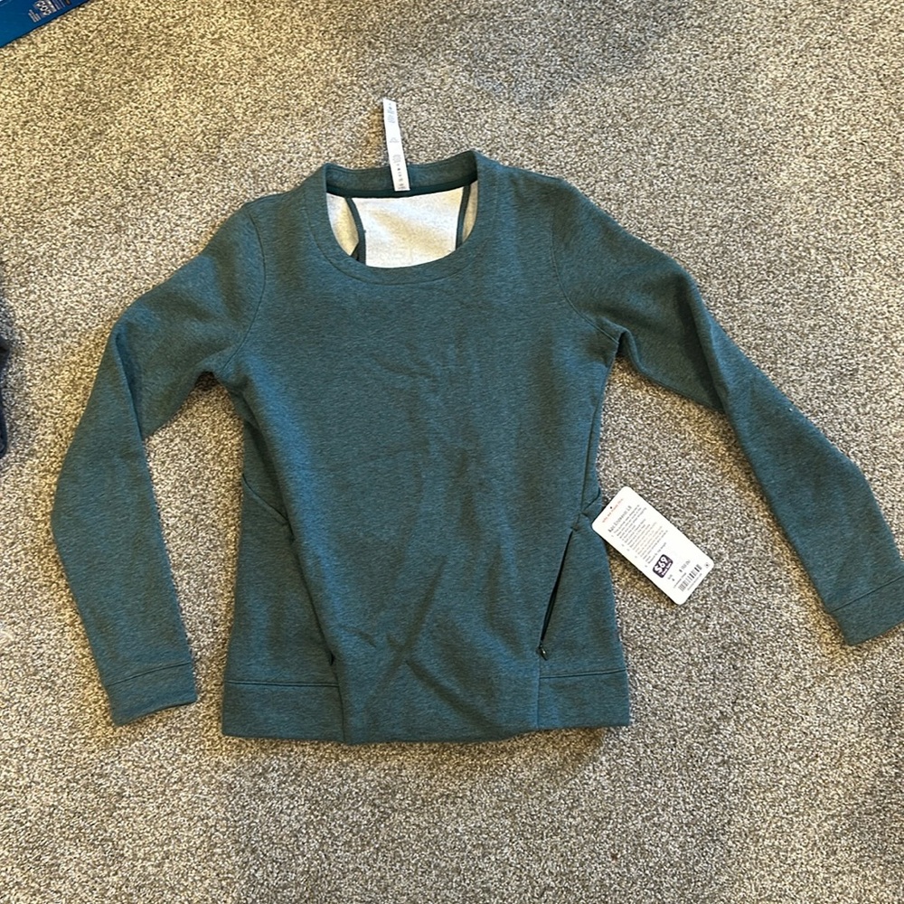 Lululemon Pullover - Open Back Cutout - Green